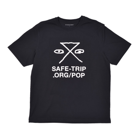 T-Shirt - SAFE-TRIP.ORG/POP T-Shirt (Black)